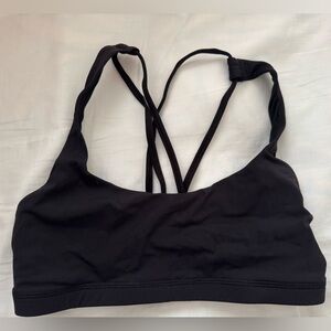 Black Strappy Sports Bra